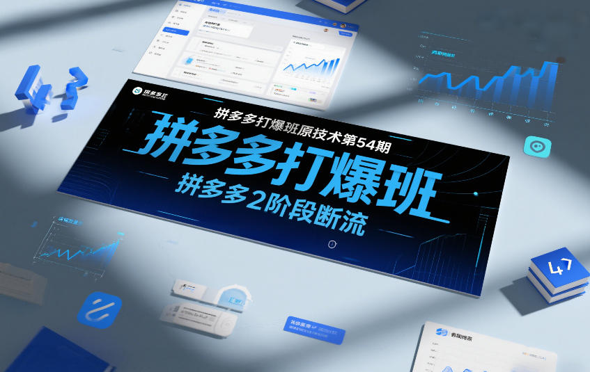 拼多多打爆班原创技术第54期，拼多多2阶段断流-网创商城