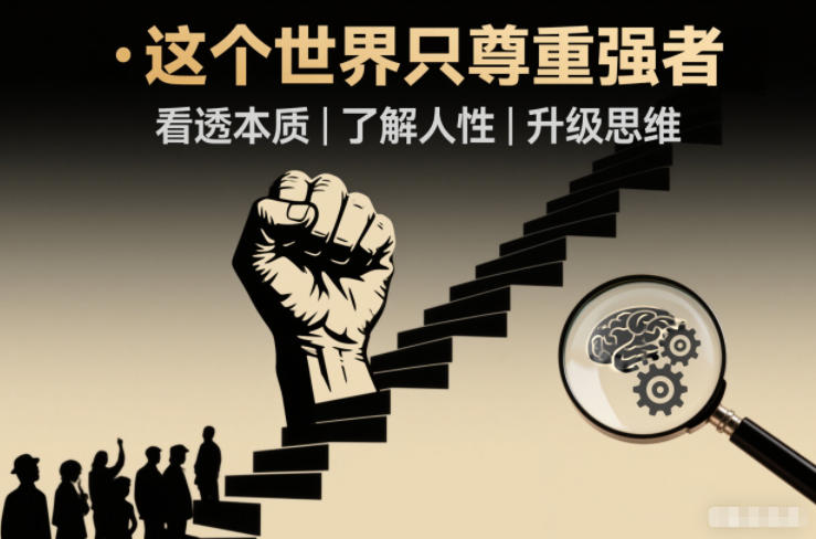 开悟1.0：这个世界只尊重强者，看透本质-了解人性-升级思维-网创商城