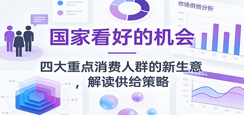公众号付费文章：国家看好的机会，四大重点消费人群的新生意，解读供给策略-网创商城