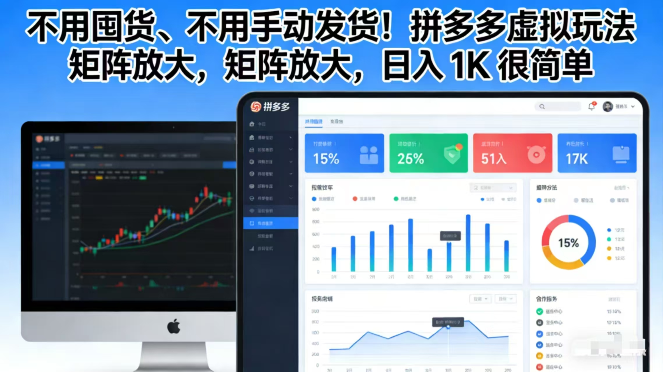 不用囤货、不用手动发货！拼多多虚拟玩法，矩阵放大，日入 1K 很简单-网创商城