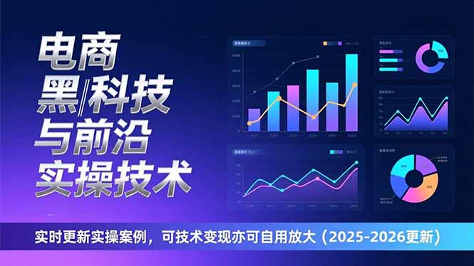 电商黑科技与前沿实操技术：实时更新实操案例，可技术变现亦可自用放大(2026更新-网创商城