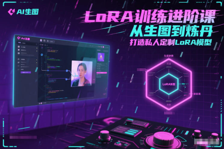 LoRA训练进阶课，从生图到炼丹，打造私人定制LoRA模型-网创商城