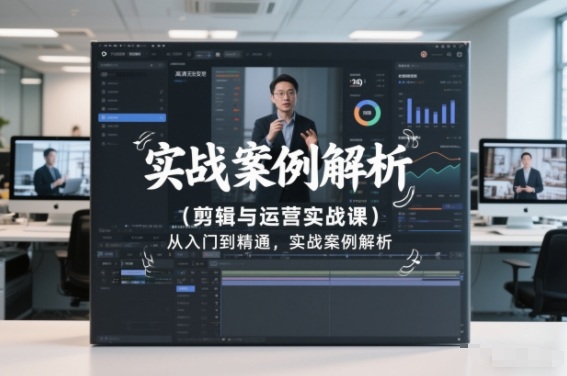 剪辑与运营实战课,从入门到精通,实战案例解析(更新2026)-网创商城