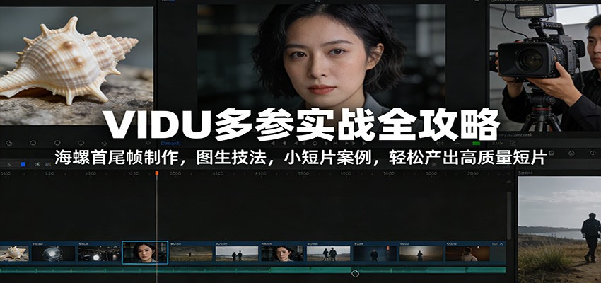 VIDU多参实战全攻略：海螺首尾帧制作，图生技法，小短片案例，轻松产出高质量短片-网创商城