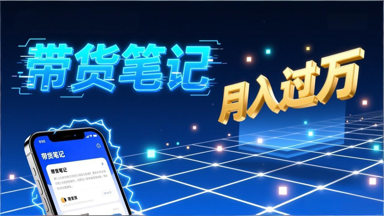 小红书爆款笔记带货实战:拆解封面标题正文全要素,手把手教你单篇笔记带货月入过万-网创商城