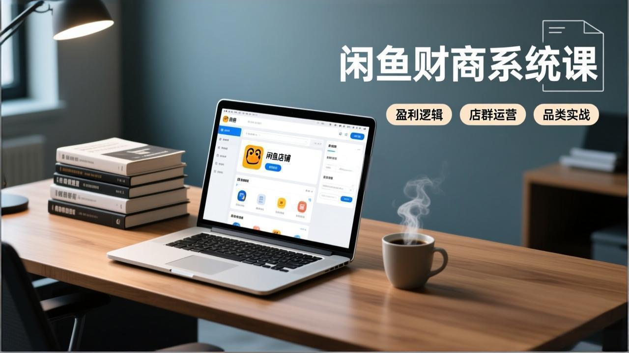 闲鱼财商系统课：从盈利逻辑、店群运营到品类实战，实现稳定月入过万-网创商城