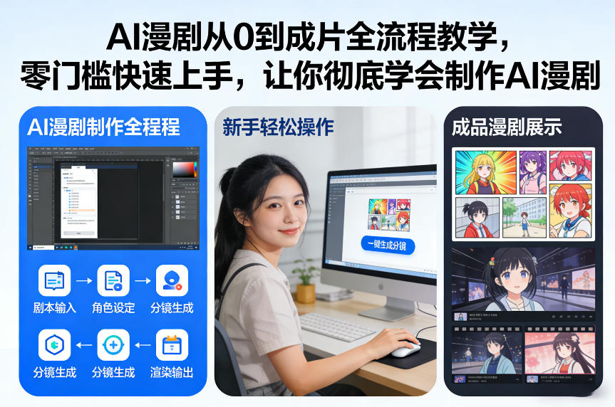 AI漫剧从0到成片全流程教学,零门槛快速上手,让你彻底学会制作AI漫剧【保姆级教程】-网创商城