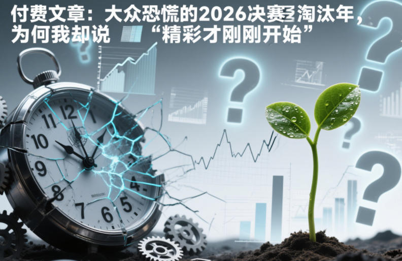 付费文章：大众恐慌的2026决赛淘汰年，为何我却说“精彩才刚刚开始”？-网创商城