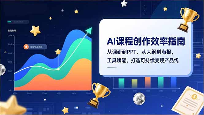 AI课程创作效率指南，从调研到PPT、从大纲到海报，工具赋能，打造可持续变现产品线-网创商城
