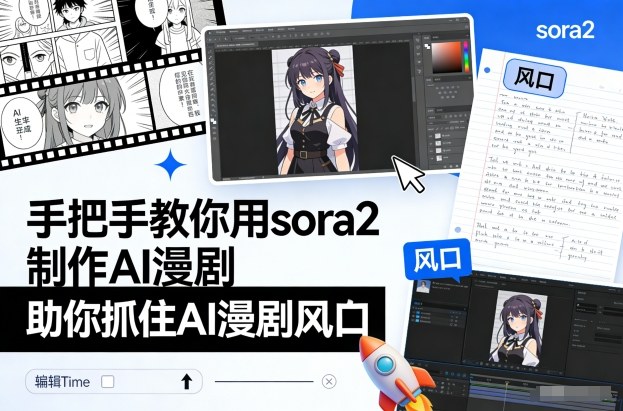 手把手教你用sora2制作AI漫剧，助你抓住AI漫剧风口-网创商城