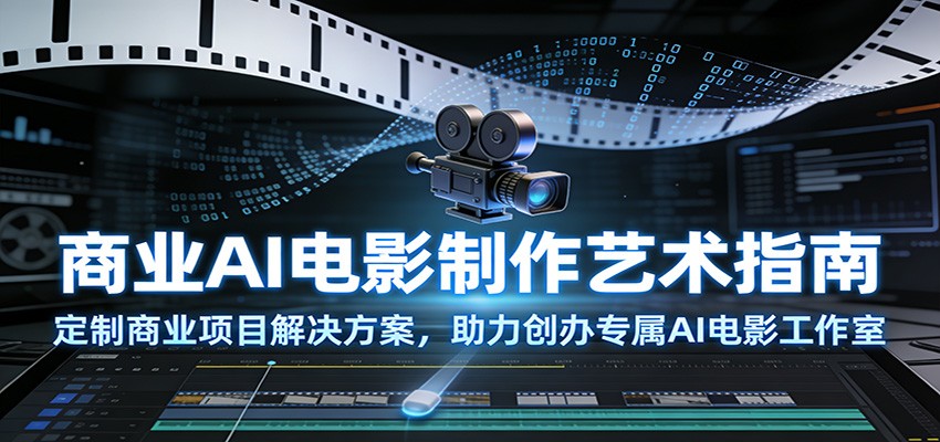 商业AI电影制作艺术指南：定制商业项目解决方案，助力创办专属AI电影工作室-网创商城