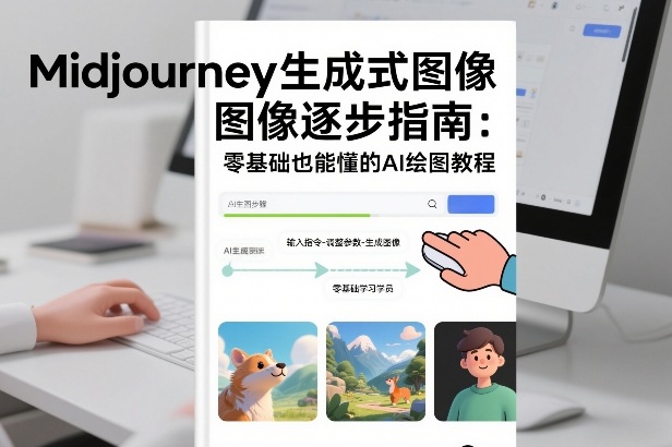 Midjourney生成式图像逐步指南：零基础也能懂的AI绘图教程-网创商城