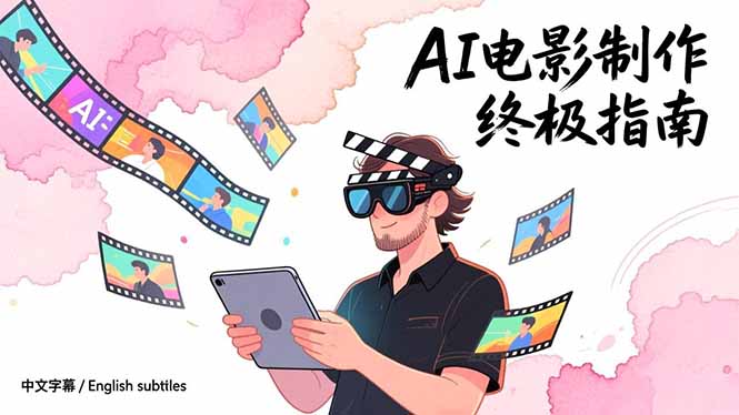 AI电影制作终极指南：从创意到成片，系统掌握智能影视全流程实战课(中英字幕-网创商城