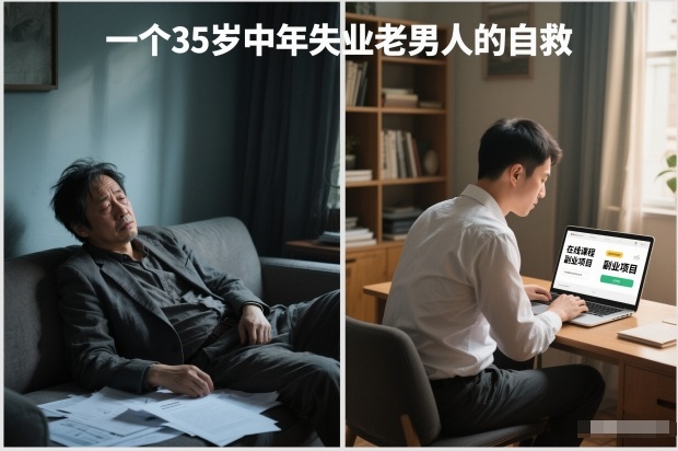 付费文章:一个35岁中年失业老男人的自救-网创商城