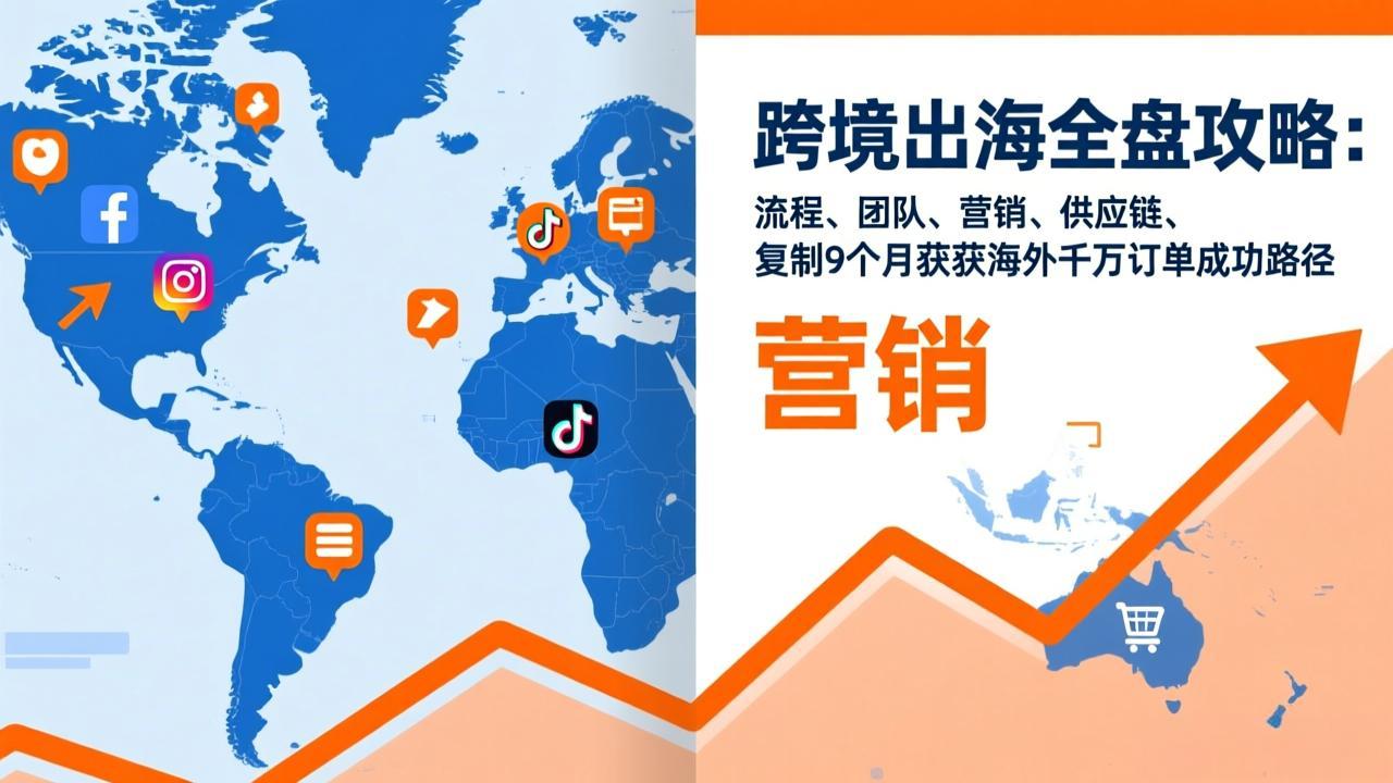 跨境出海全盘攻略：流程，团队，营销，供应链，复制9个月斩获海外千万订单成功路径-网创商城