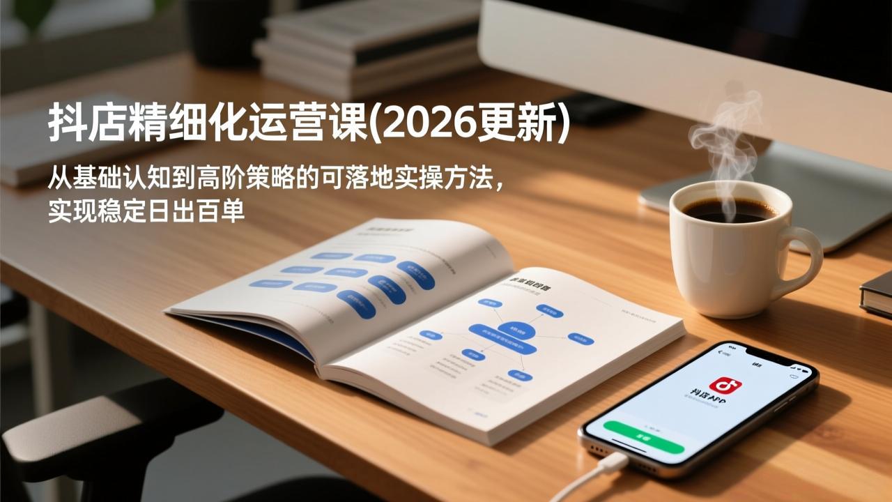 抖店精细化运营课(2026更新-网创商城