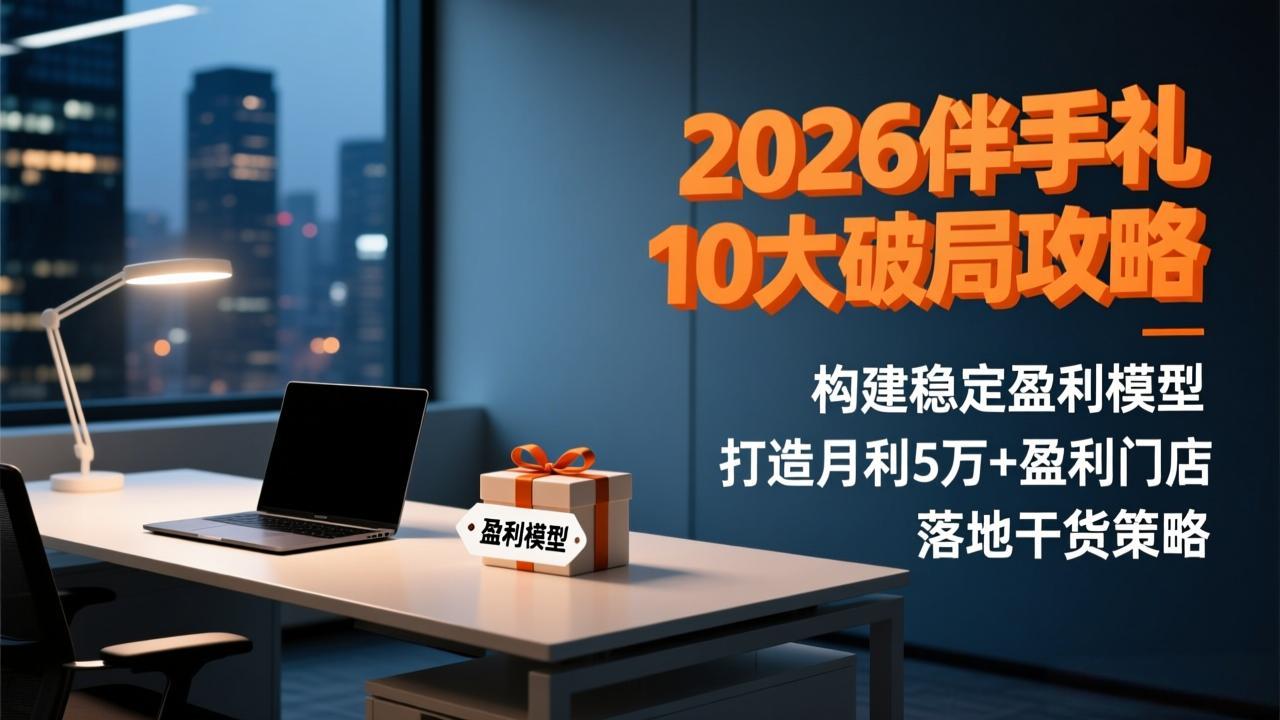 2026伴手礼10大破局攻略：构建稳定盈利模型，打造月利5万+盈利门店，落地干货策略-网创商城